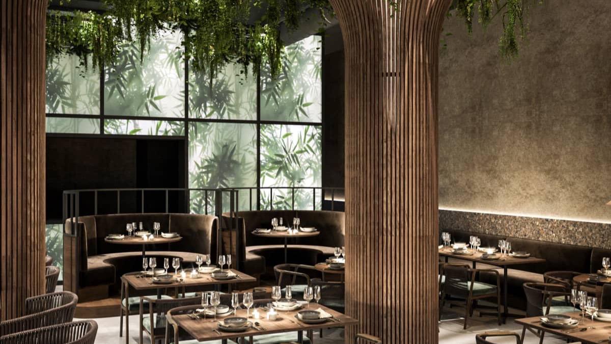 The dining room at Hang, Montréal